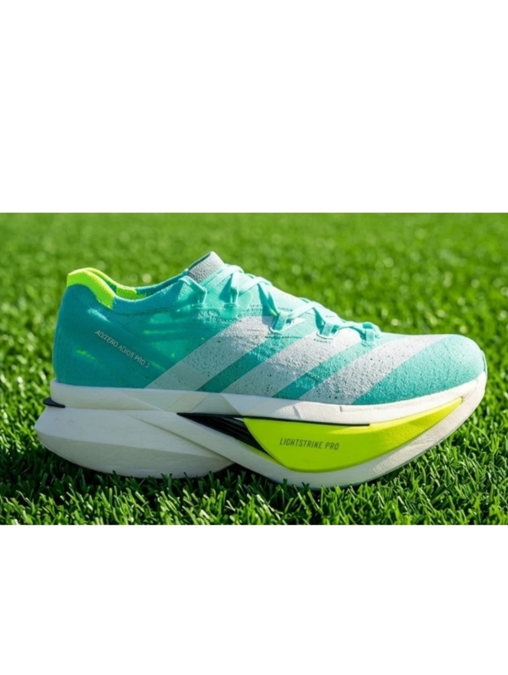 Adidas Adizero Prime X3 Strung Running Shoes Flash Aqua